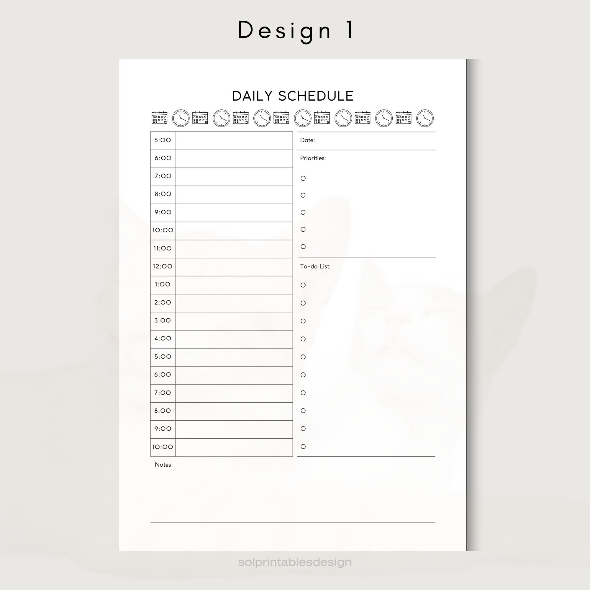 Printable Schedule Planner | Daily Schedule | Weekly Schedule | Monthly ...