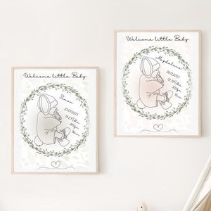 Geburtsposter "Baby" Geschenk zur Geburt, personalisiert ,Taufgeschenk, Kinderzimmer Poster mit Geburtsdaten