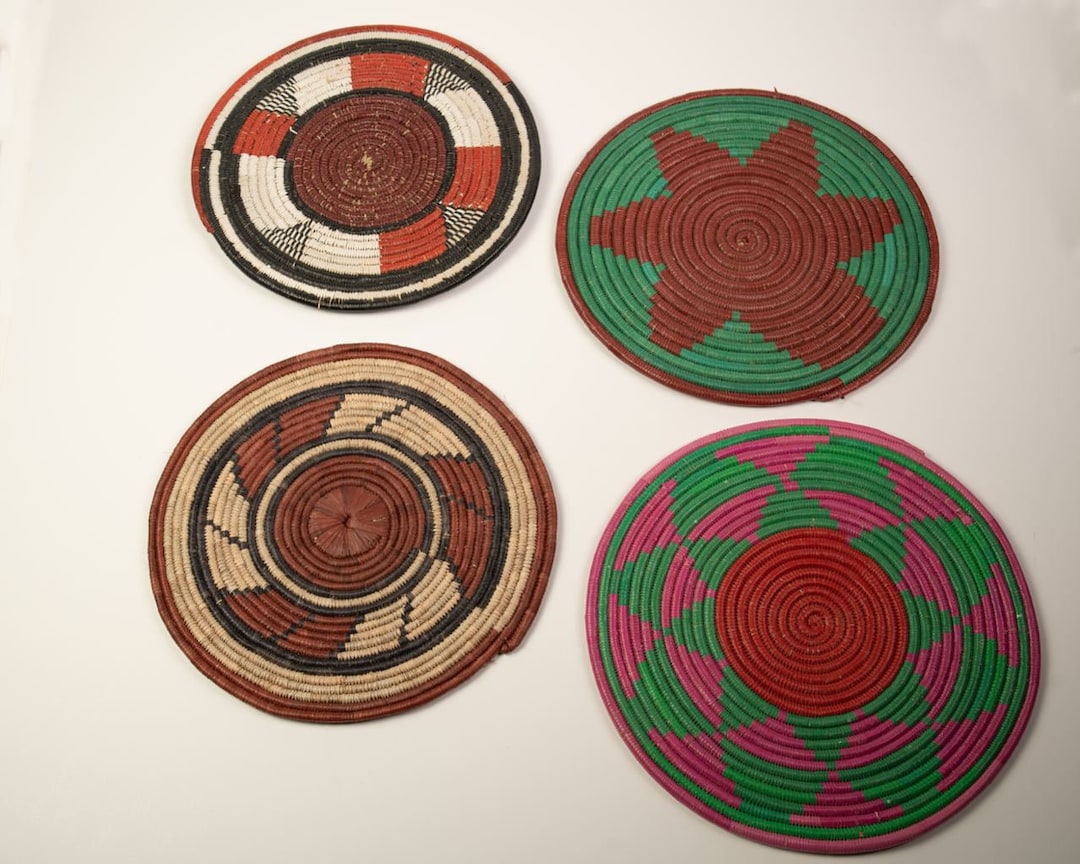 Authentic Straw Place Mats(set of 4) - Etsy