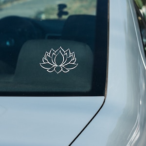 Lotus Flower Decal | Vinyl Car Decal | Car Decal | Laptop Sticker | Tumbler Sticker