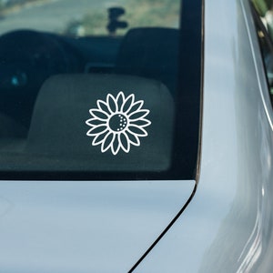 Sunflower Decal | Vinyl Car Decal | Sunflower Car Decal