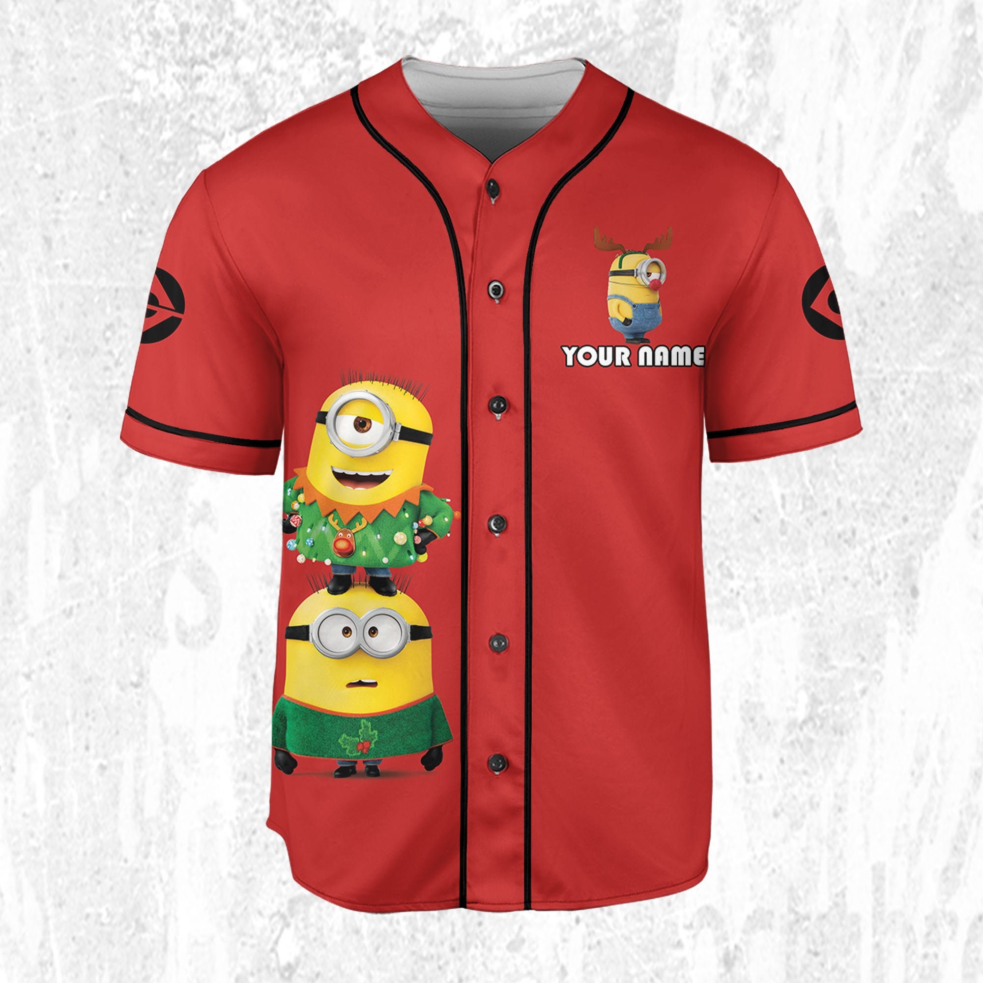 Discover Personalized Minions Merry Christmas Red Jersey