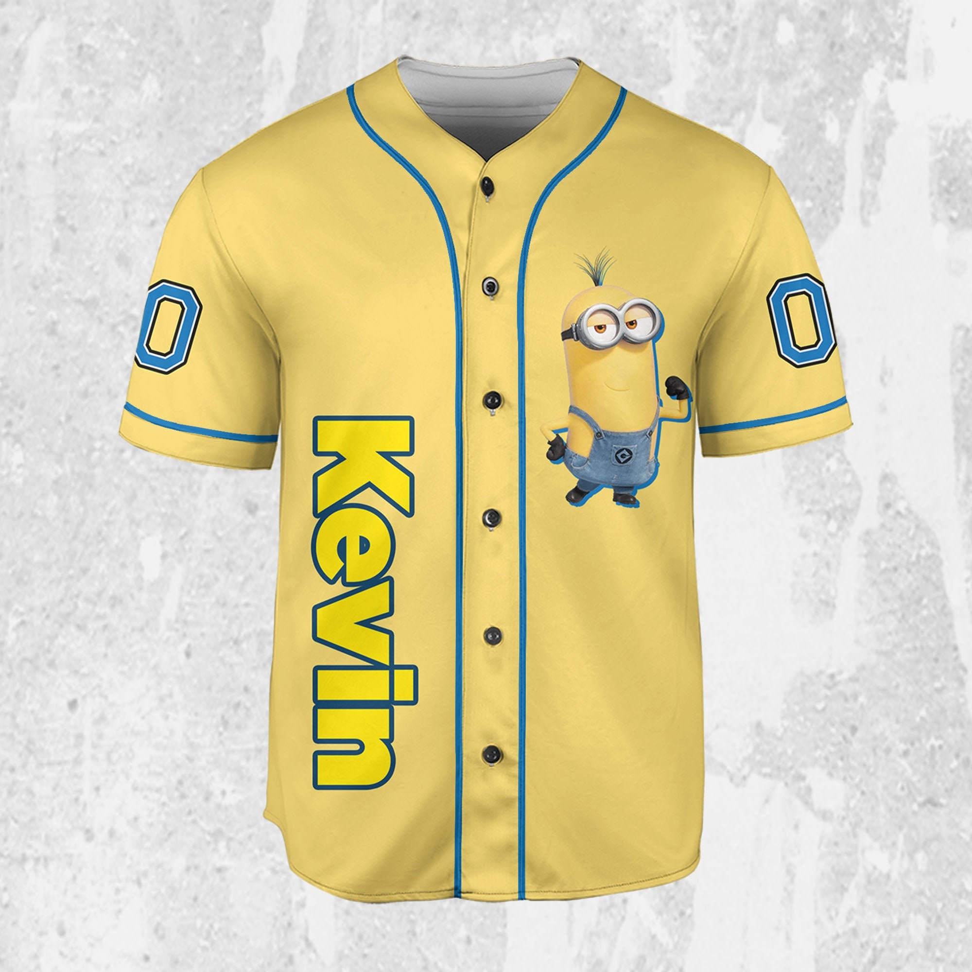 Discover Personalized Minions Yellow Kevin Baseball Jersey