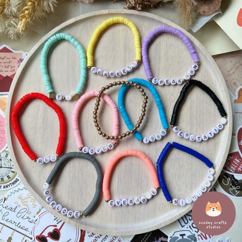 11 PC SET /Taylor Swift Friendship Bracelets Eras Tour image 2