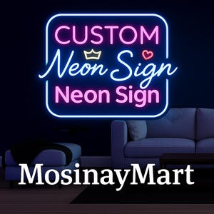 Custom Neon Sign | Neon Sign | Wedding Signs | Name Neon Signs | LED Neon Light Sign | Wedding Bridesmaid Gifts | Wall Decor | Home Decor