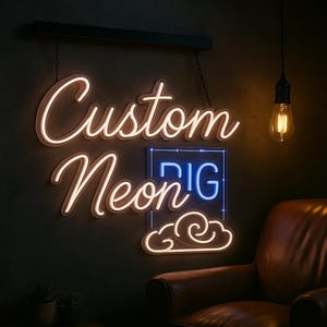 Custom Logo Sign | Aesthetic Name Neon Sign | Kids Birthday Gift | Business Logo Sign | LED Neon Lights | Personalized Wedding Welcome Sign