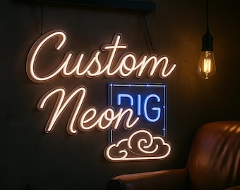 Custom Neon Sign | Business Logo, Wedding Decor