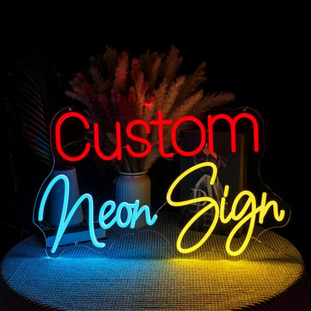 Custom LED Neon Sign: Personalized Wall Decor - Etsy