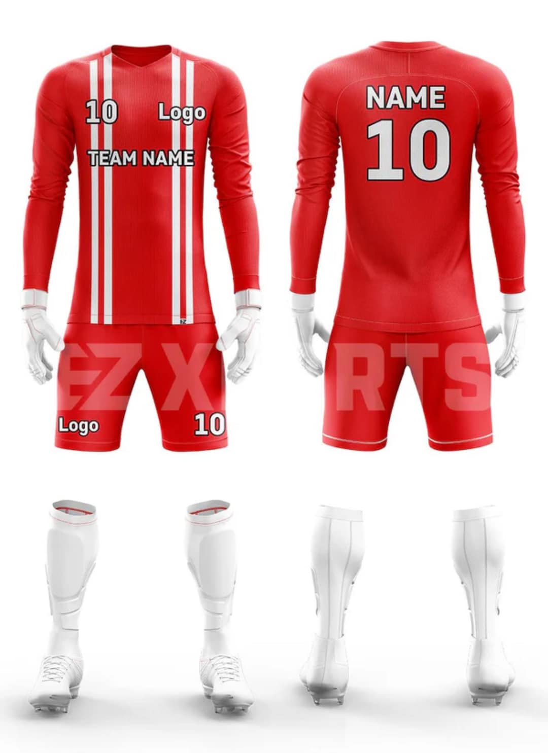 Custom Soccer Goalkeeper Kit – GK‑1 | Personalized Goalie Jersey ...