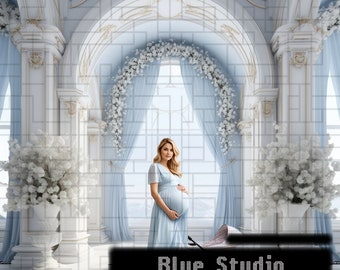 Blau Studio Mutterschaft Hintergrund Overlay Digital Weiß Kinderwagen Hintergrund Studio Hintergrund Overlays Fine Art Texturen Kinderwagen Digital Kinderwagen