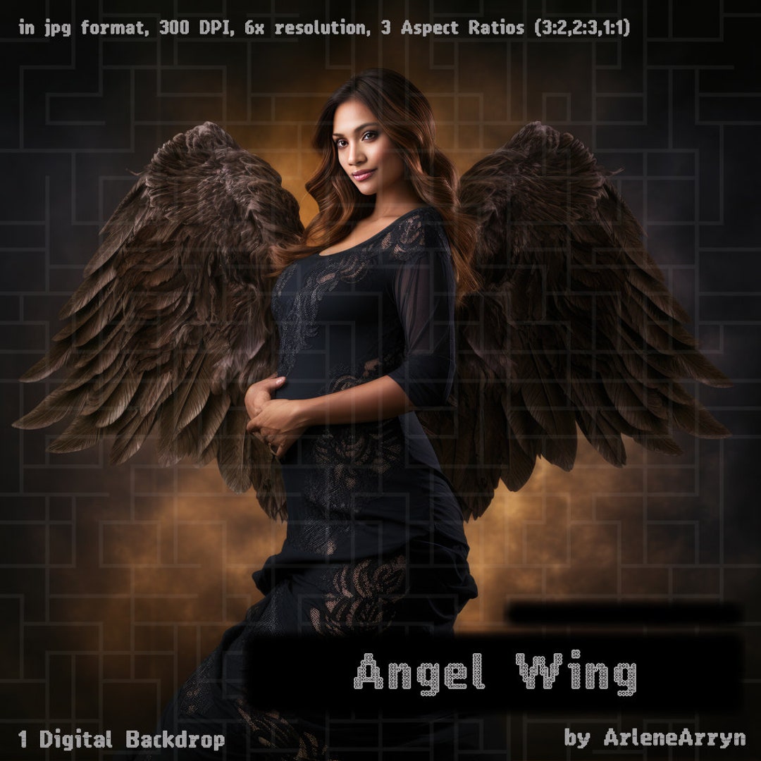 Angel With the Wings Digital Backdrops Digital Backgrounds Maternity ...