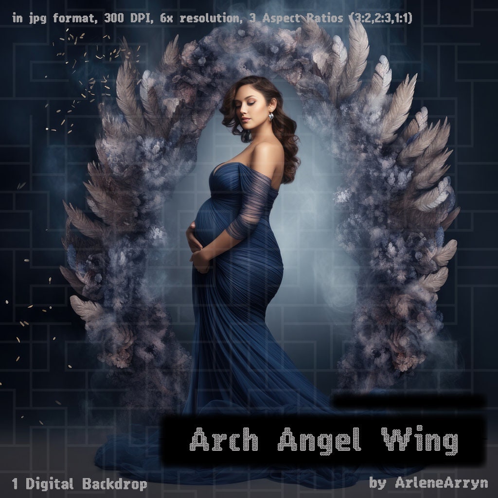 Arch Angel Wings Digital Backdrops Prop Digital Backgrounds Maternity ...
