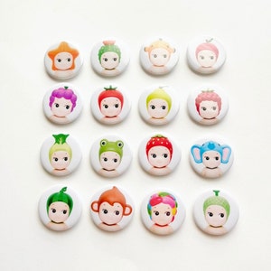 Sonny Angel Babies Fruit Vegetable Animal Marine Button Pins