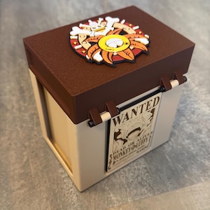 Citadelle : support de pont sur le thème une pièce - OPTCG - Édition spéciale Thousand Sunny - Poster gravé au laser sur bois d'érable - Luffy, Zoro ou Sanji