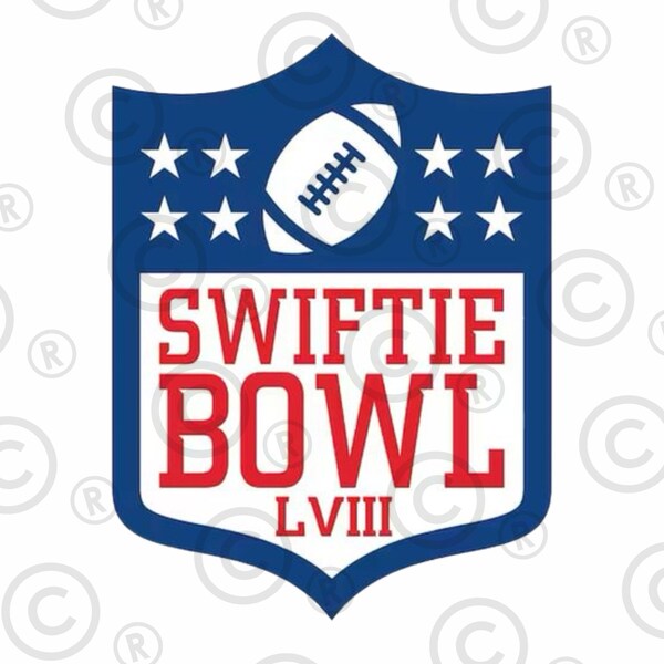 Swiftie Bowl LVIII, Swift Kelce PNG, Super bowl PNG, Digital Download, Swiftie Instant Download, Kansas Football png, Super Bowl png Art