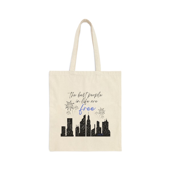 New Romantics the best people in life are free Cotton Canvas Tote Bag