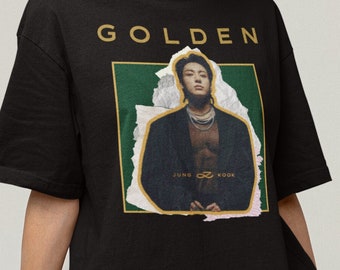 Jungkook Kpop Merch Shirt, Jungkook Golden Album Shirt, Jungkook Golden Album Tee, Army TShirt, Jungkook Fan Gift, Kpop Bangtan Shirt,