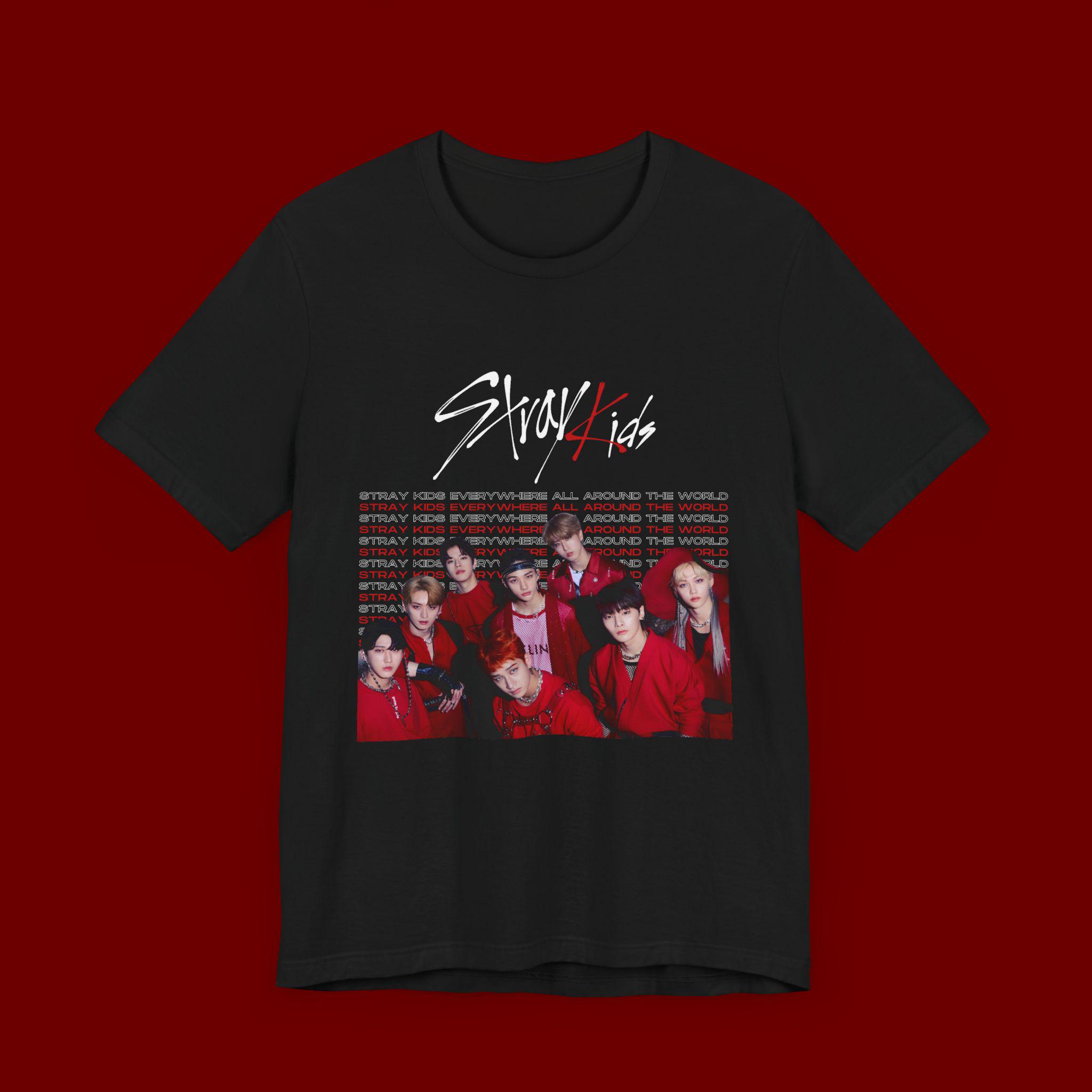 straykids スキズ pop up 闇T EVIL Tシャツ ウルフチャン