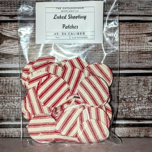 Premium Shooting Patches for Smooth Firing - 0.18 Thickness, Designed for .45-.54 Caliber Firearms 100 ct.