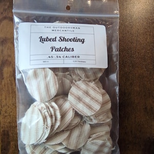 Premium Shooting Patches for Smooth Firing - 0.20Thickness, Designed for .45-.54 Caliber Firearms 100 ct.