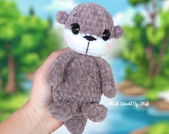 Ollie the otter Crochet pattern PDF file in English