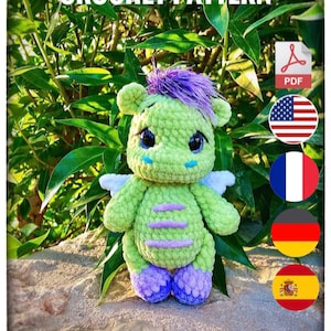 Baby Dragon Amigurumi Crochet Pattern (PDF File)