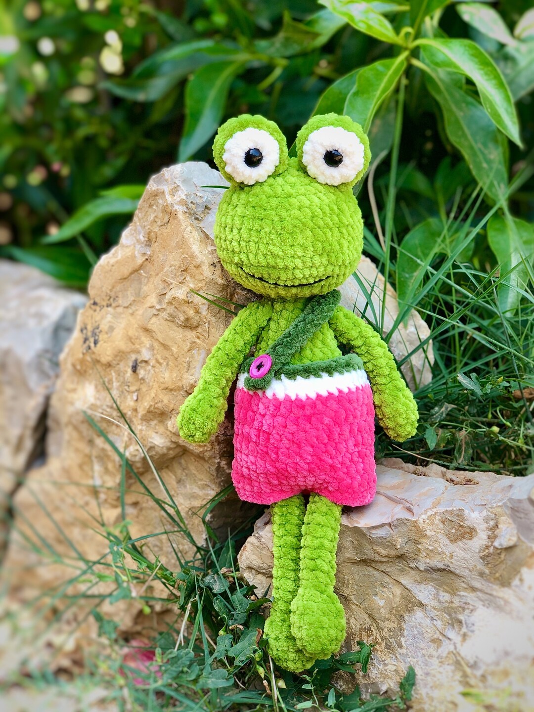Long Legged Frog Crochet Pattern PDF File in English, German, Spanish ...