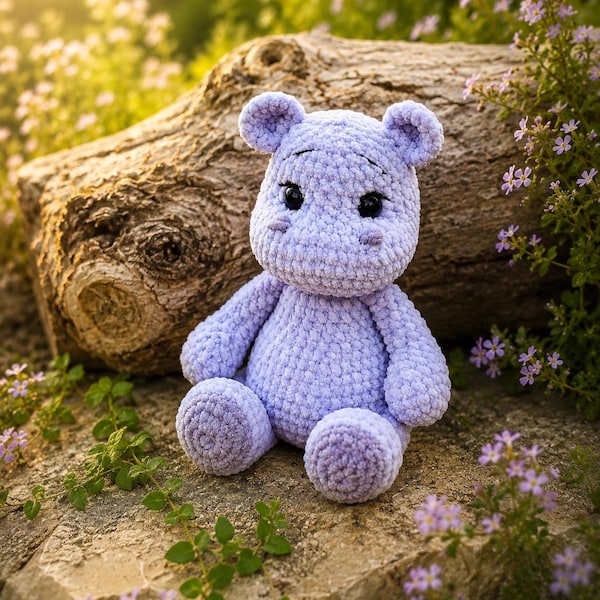 Maxy the Hippo Crochet Pattern: Amigurumi Toy (PDF Pattern)