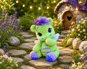 Baby Dragon Amigurumi Crochet Pattern (PDF File)