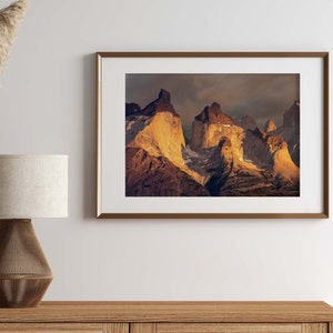 Mountain wall art photography print landscape photo extra large wall art mountain print fine art photography Patagonia home decor bedroom