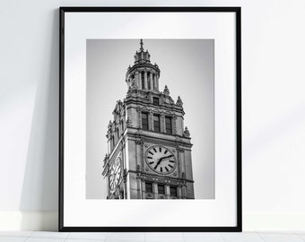 Photo Gallery Wall Chicago Skyline Wall art Architecture black and white prints collection photography set for bedroom decor or office art