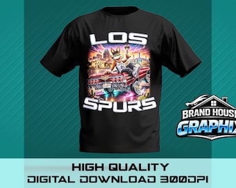 Los Spurs Coyote LowRider PNG 300 DPI