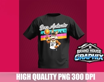 San Antonio Retro Coyote, PNG, 300 DPI