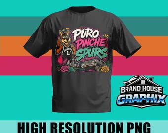 Puro Pinche Spurs coyote , Png