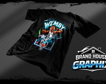 Wemby neon dunk graphic for dtf or sublimation png