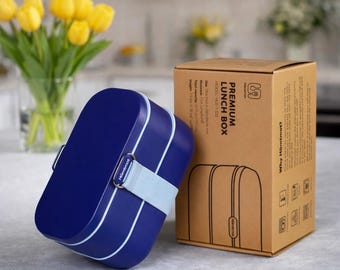 Easter Basket Stuffer Bento Box, 2 Tier Lunch Box, Reusable Lunch Container Gift for Kids Teens, School Snack Box