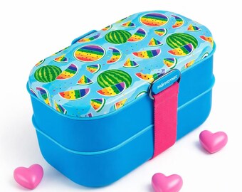 Rainbow Bento Lunch Box, Pride Inspired Gift, Love Is Love Reusable Food Container, Colorful Eco Lunch Box, Valentine Gift