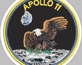 Finished Patch Apollo 11 NASA Space Program Mission Patch 5 Inches