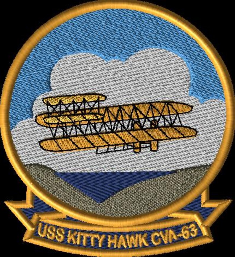 USN Ship USS Kitty Hawk CVA-63 Embroidered Command Patch - Etsy