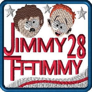 Design Political Humor Jimmy and Timmy for President 2028 Embroidery (Digital Download)
