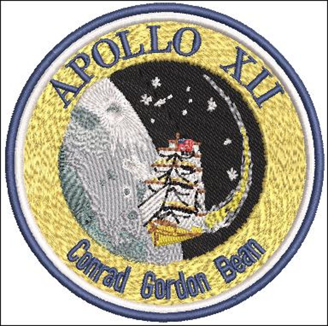 Finished Patch Apollo 12 NASA Space Program Mission Patch 5 Inches ...