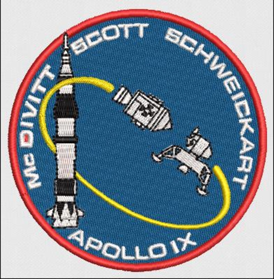 Finished Patch Apollo 9 NASA Space Program Mission Patch 5 Inches - Etsy