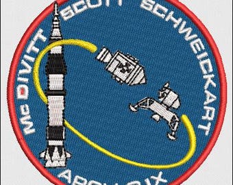 Finished Patch Apollo 9 NASA Space Program Mission Patch 5 Inches