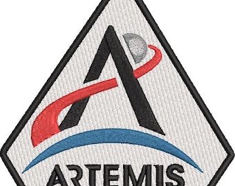 Finished Patch Artemis Space Program Patch 4.9 Inches Across