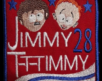 Finished Patch Political Sign Jimmy and Timmy for President 2028 funny embroidery