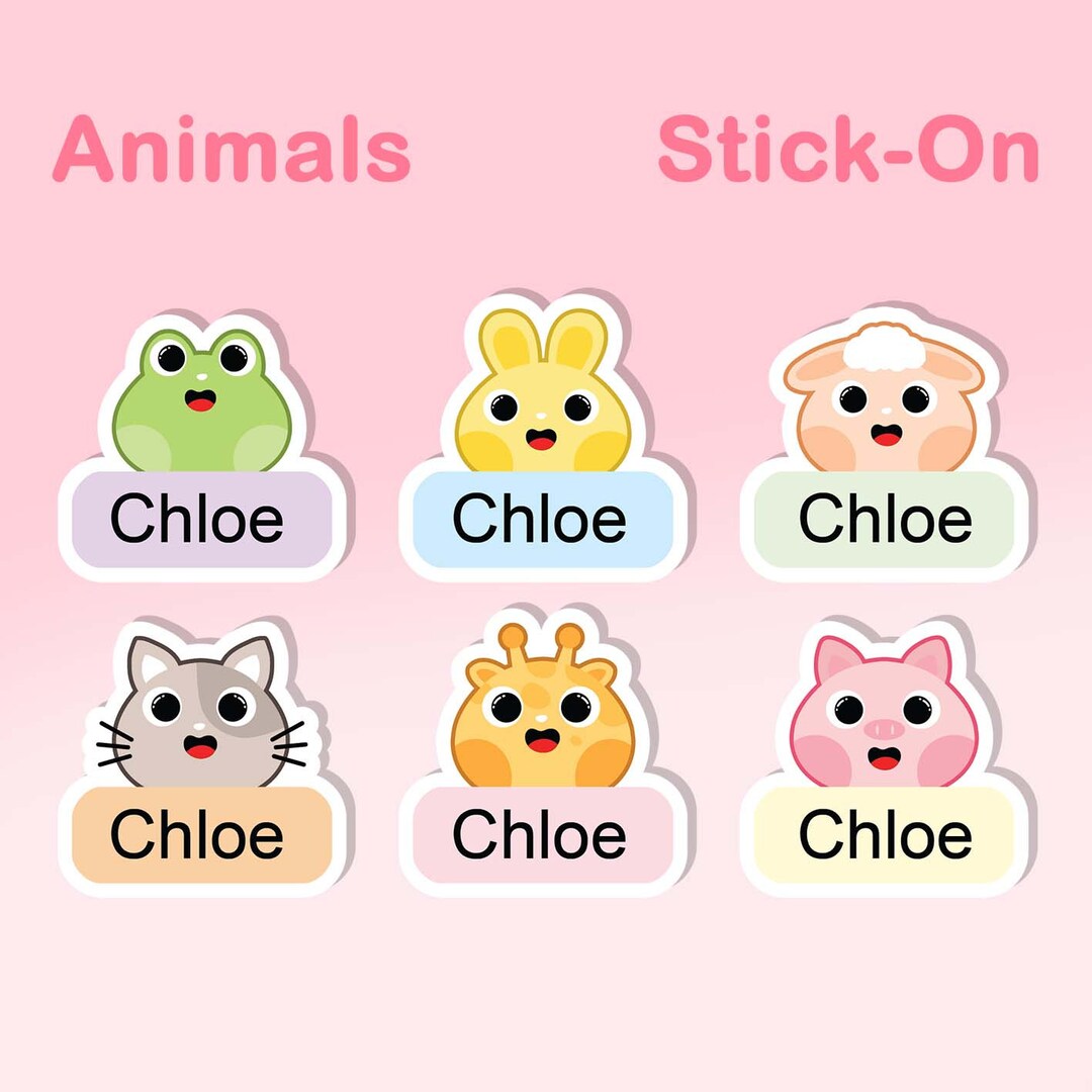 Cute Baby Name Stickers for Easy Organization and Etsy