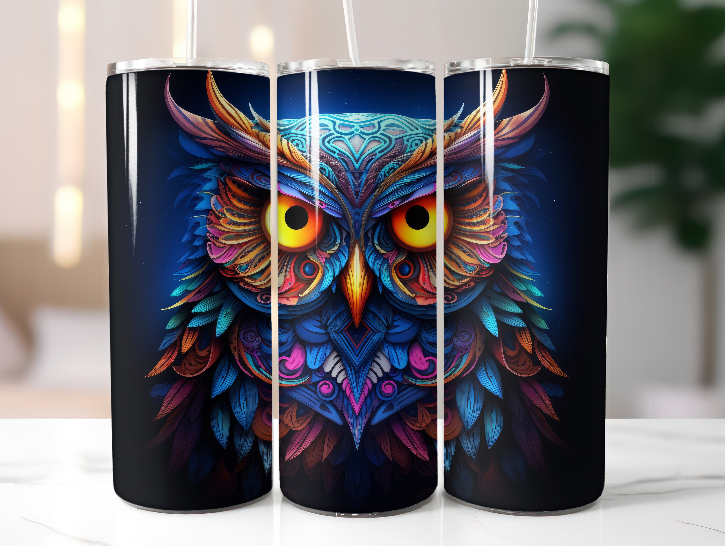 100+ Owl Bundle Tumbler Wrap Seamless Sublimation PNG, 20 Oz Skinny ...