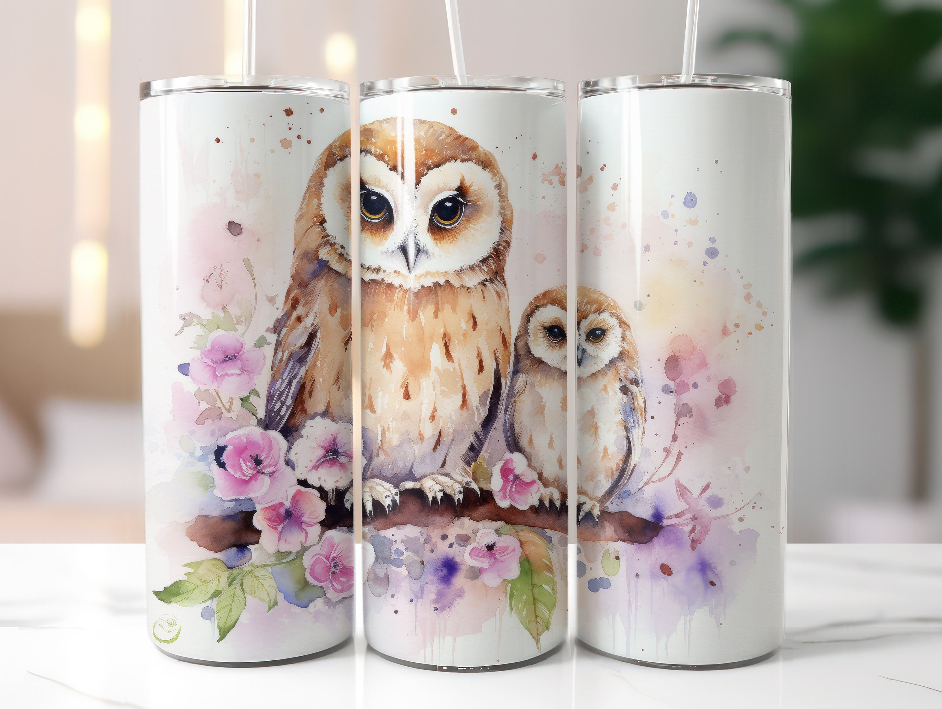 100+ Owl Bundle Tumbler Wrap Seamless Sublimation PNG, 20 Oz Skinny ...