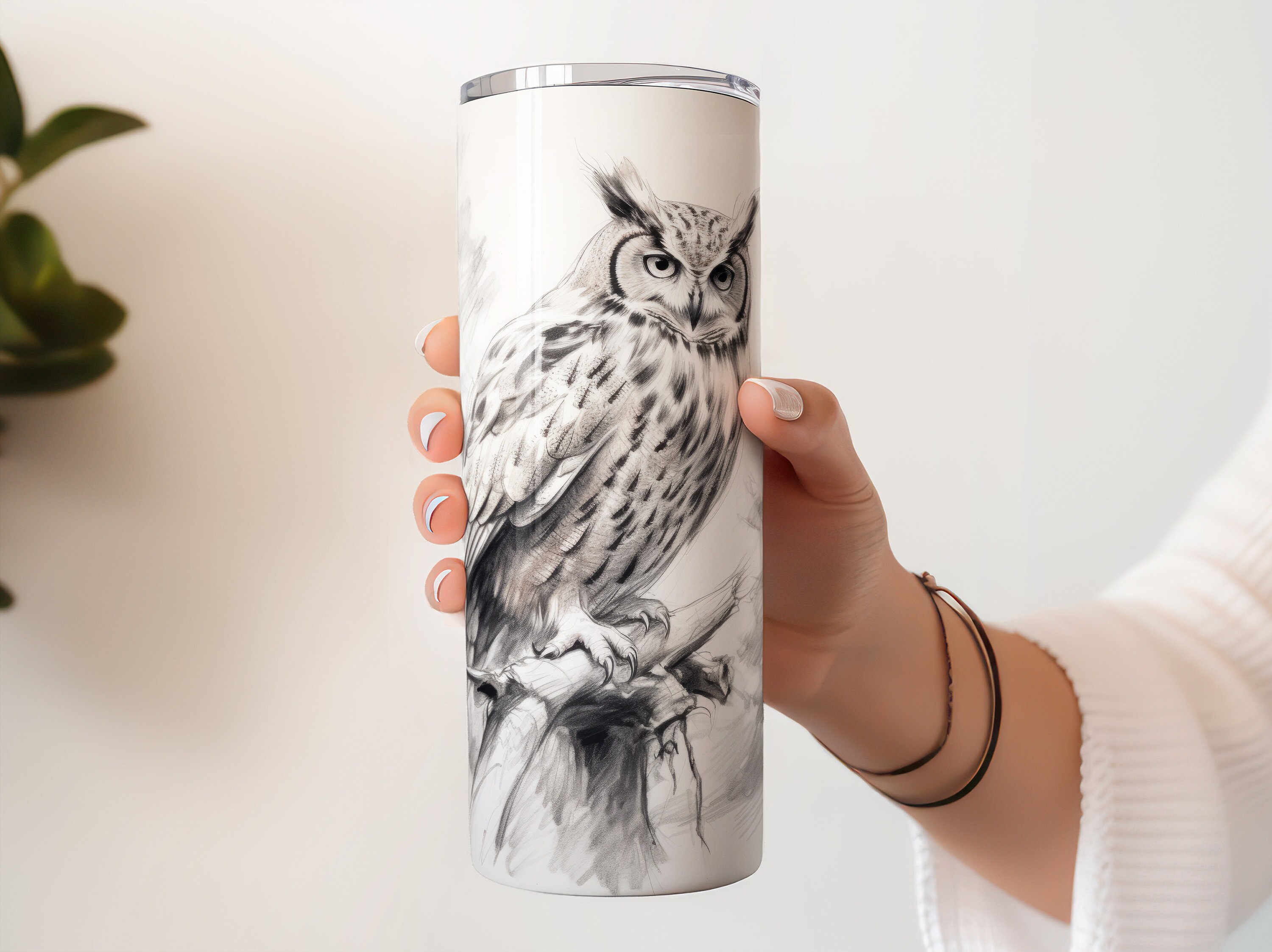 Owl Tumbler Wrap Seamless Sublimation PNG, 20 Oz Skinny Tumbler Wrap ...