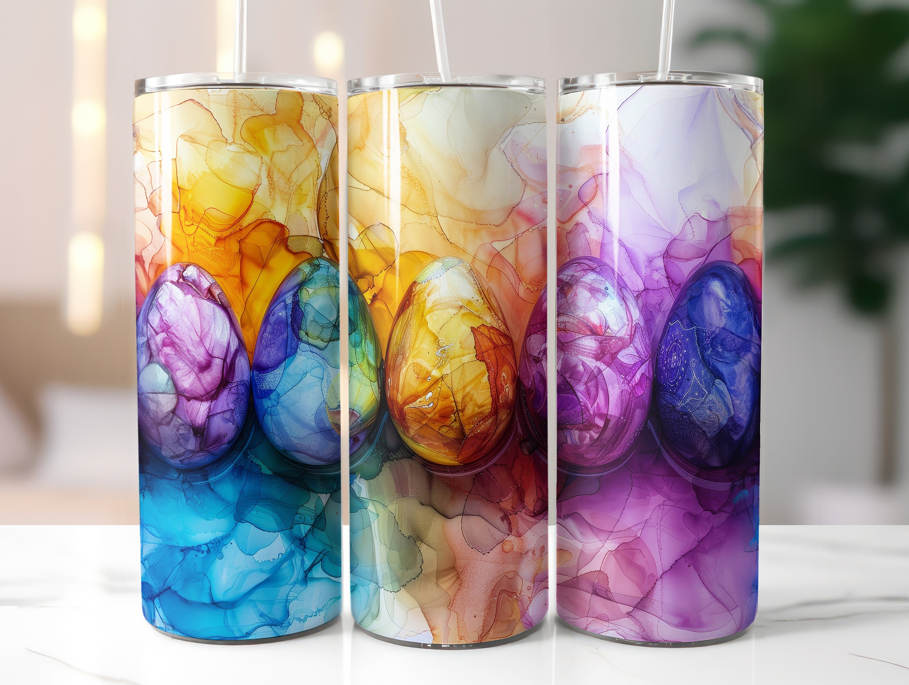 Easter Tumbler Wrap Bundle Seamless Sublimation PNG, 20 Oz Skinny ...
